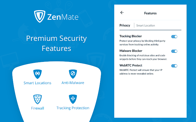 ZenMate Premium Security Features